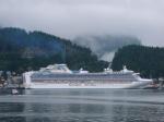 A cruise ship in Ketchikan.